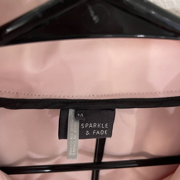 Women’s Urban Outfitters Sparkle & Fade Rain Coat - Picture 3 of 4